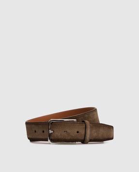 Santoni Brown suede belt CM40VC003C07EACD