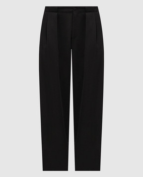 Dolce&Gabbana Black wool pants GP16HTFU21E