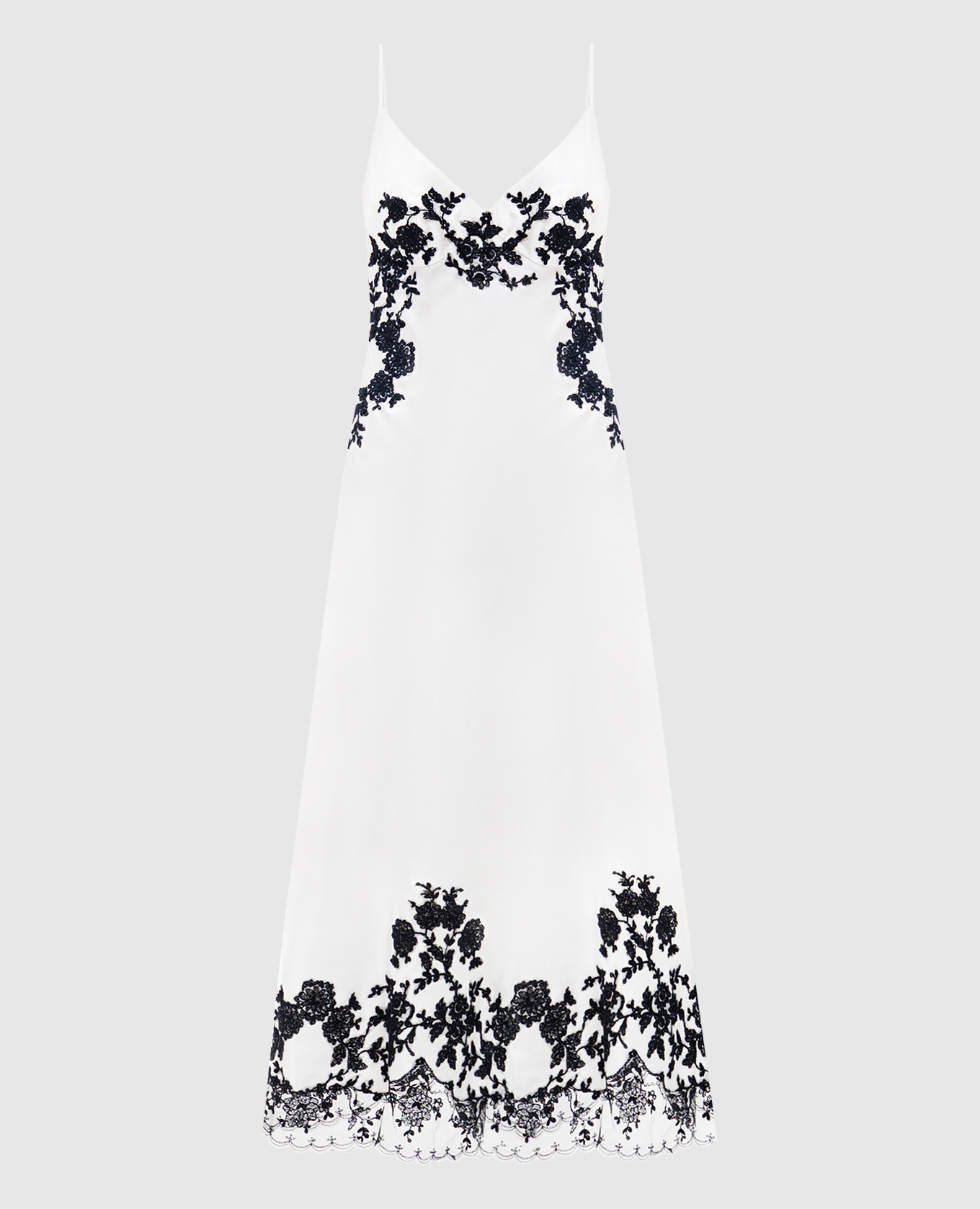 

White midi dress with contrasting lace Ermanno Scervino