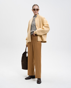 Max & Co Brown ELIDE pants with wool ELIDE