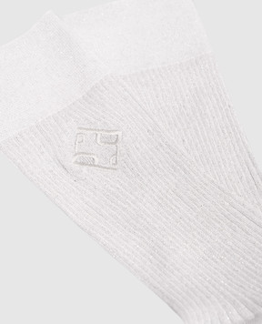 Peserico Gray socks with lurex A41070C0RCC792