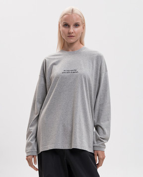 Vetements Grey melange longsleeve MH27LS265G