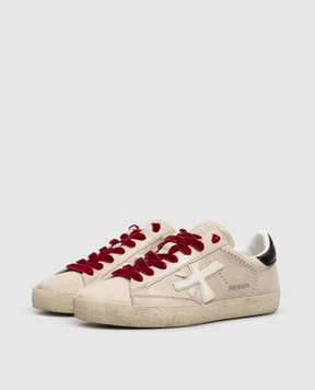 Premiata Stevend beige leather sneakers STEVEND8492