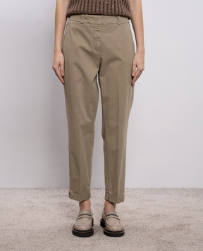 Peserico Khaki pants A04680T2302481