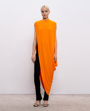 Tom Ford Orange long top with asymmetric cut TSJ647FAX162