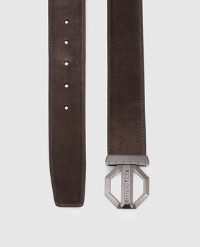 Stefano Ricci Brown suede belt N381SDC554U
