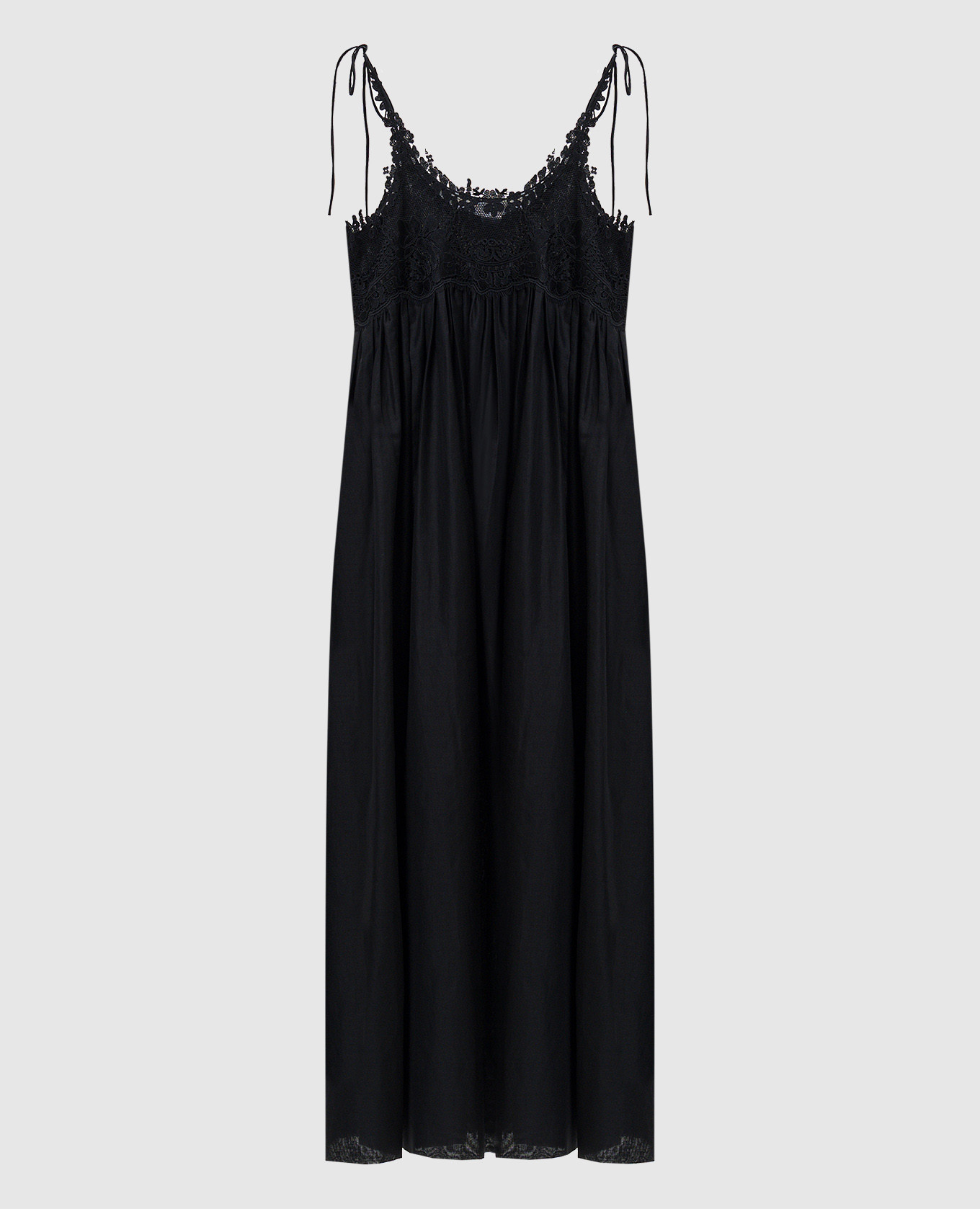 

Black sundress with lace Twinset