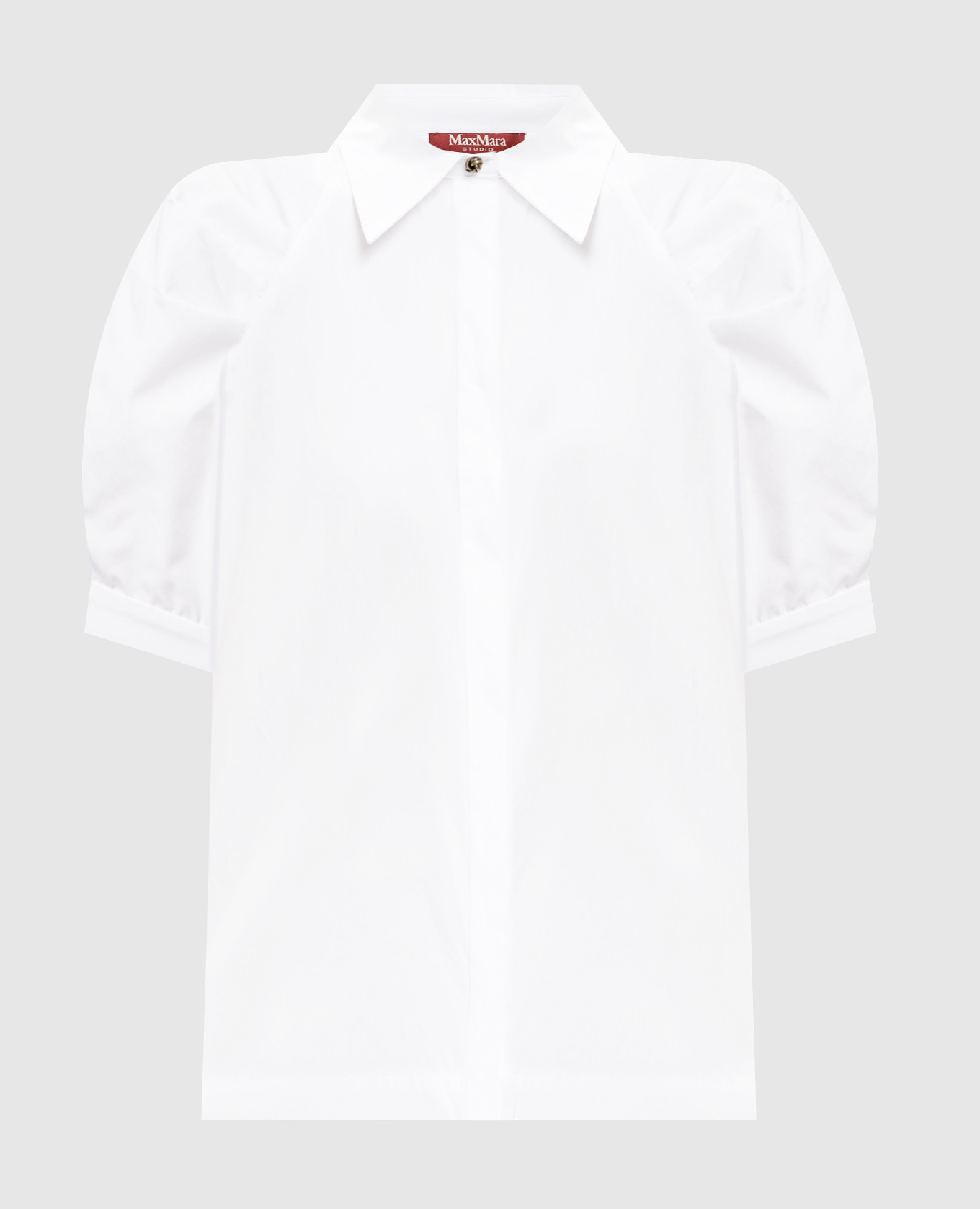 Weiße Bluse mit kurzen Ärmeln