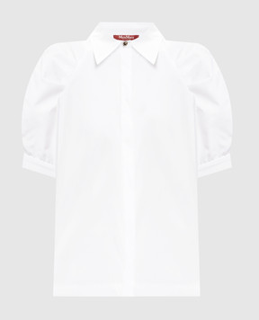 Max Mara White blouse with short sleeves MSTAMORE