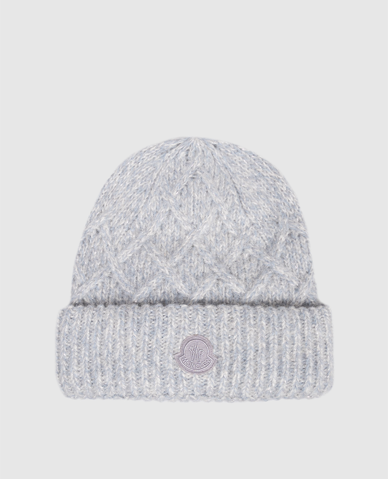 

Blue alpaca wool hat Moncler, Light blue