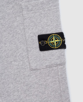 Stone Island Children's gray insulated joggers L2S166200001S0M2014