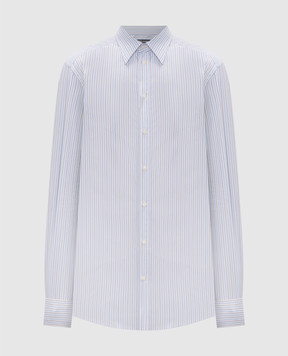 Dolce&Gabbana Blue striped shirt G5ML1TFR53U