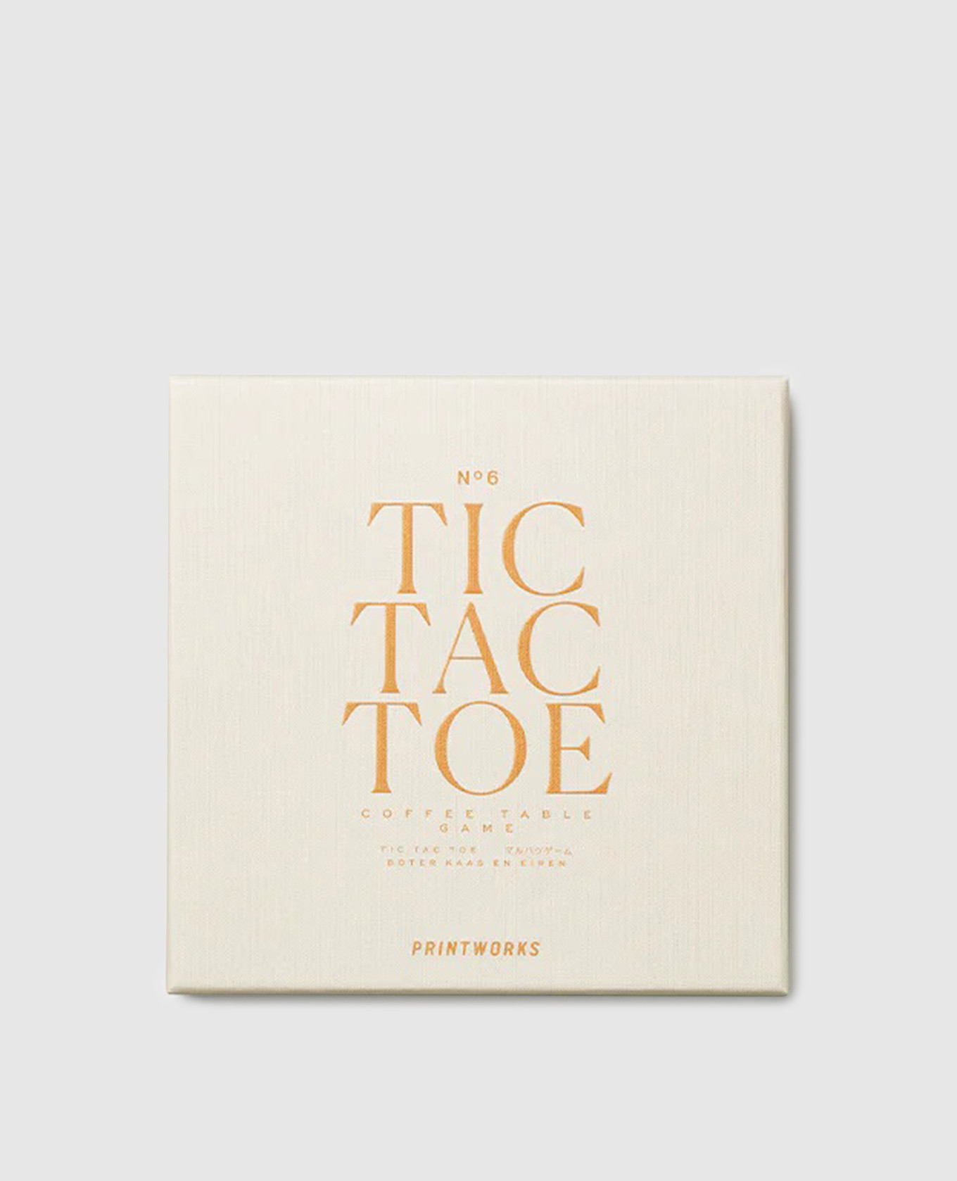 

Tic-tac-toe board game Printworks, Black