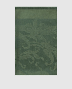 Etro Green silk and wool scarf WATA0010AQ13C
