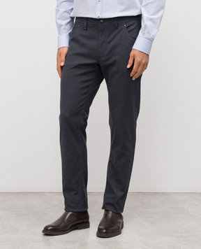 Florentino Blue pants with logo patch 225554520706