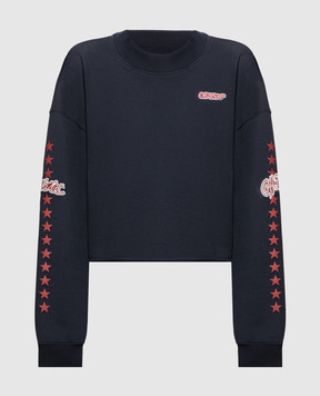 Off-White Blue Star sweatshirt 2FE00512T