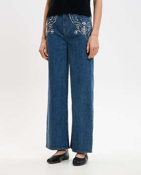 Simkhai Jude blue jeans with crystals 6254114DN
