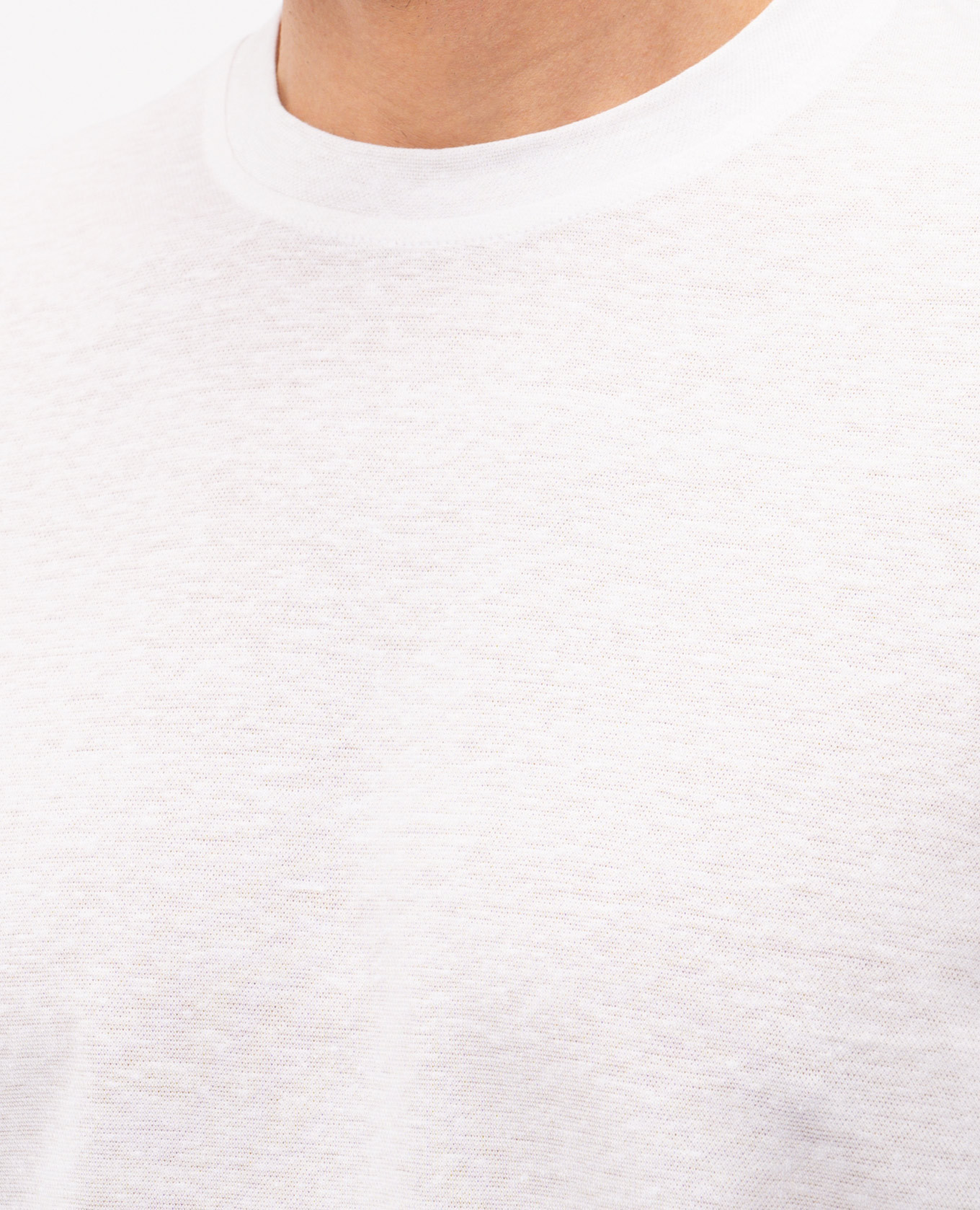 White linen t-shirt CAPOBIANCO 5