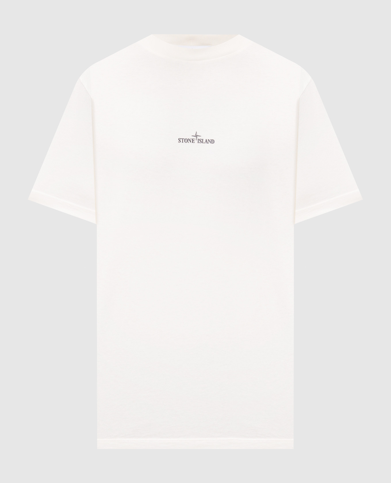Ivory T-shirt with logo print