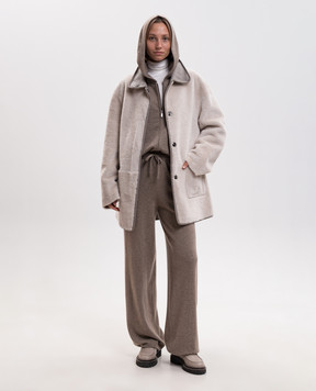 Simonetta Ravizza Marcel brown cashmere sports jacket F06KN125T10