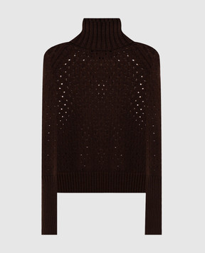 Ermanno Scervino Brown cashmere sweater D495M324JBV