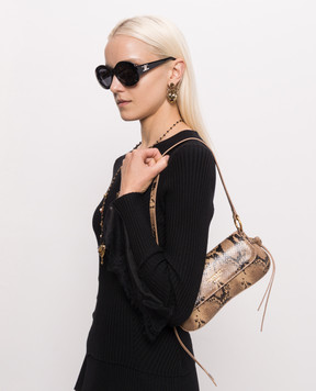 Twinset Python print baguette bag 262TB7172
