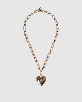 CelesteG Gold chain with heart-shaped pendant 437
