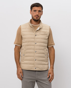 Brunello Cucinelli Beige down vest MV4081711