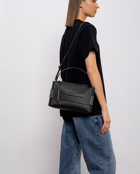 JW Anderson Black Leather Loafer Bag HB0716LA0383