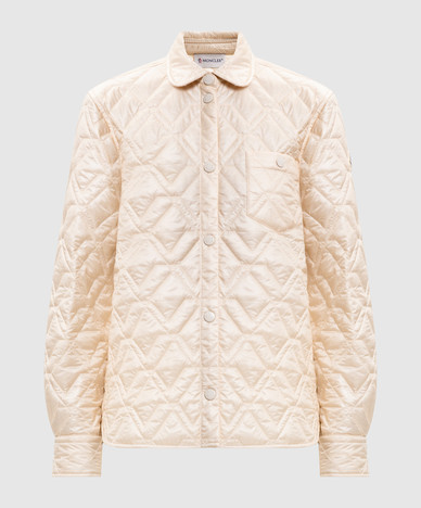 Beige jas met logo