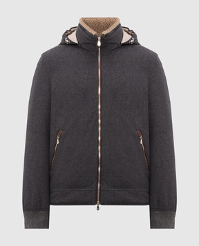 Brunello Cucinelli Grey wool down jacket MM4701606