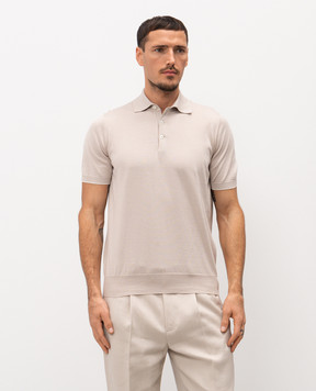Brunello Cucinelli Beige polo shirt M29800125