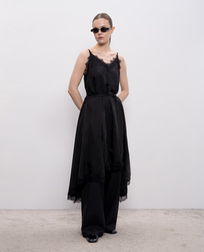 Juun.j Black dress with lace JW6271W045