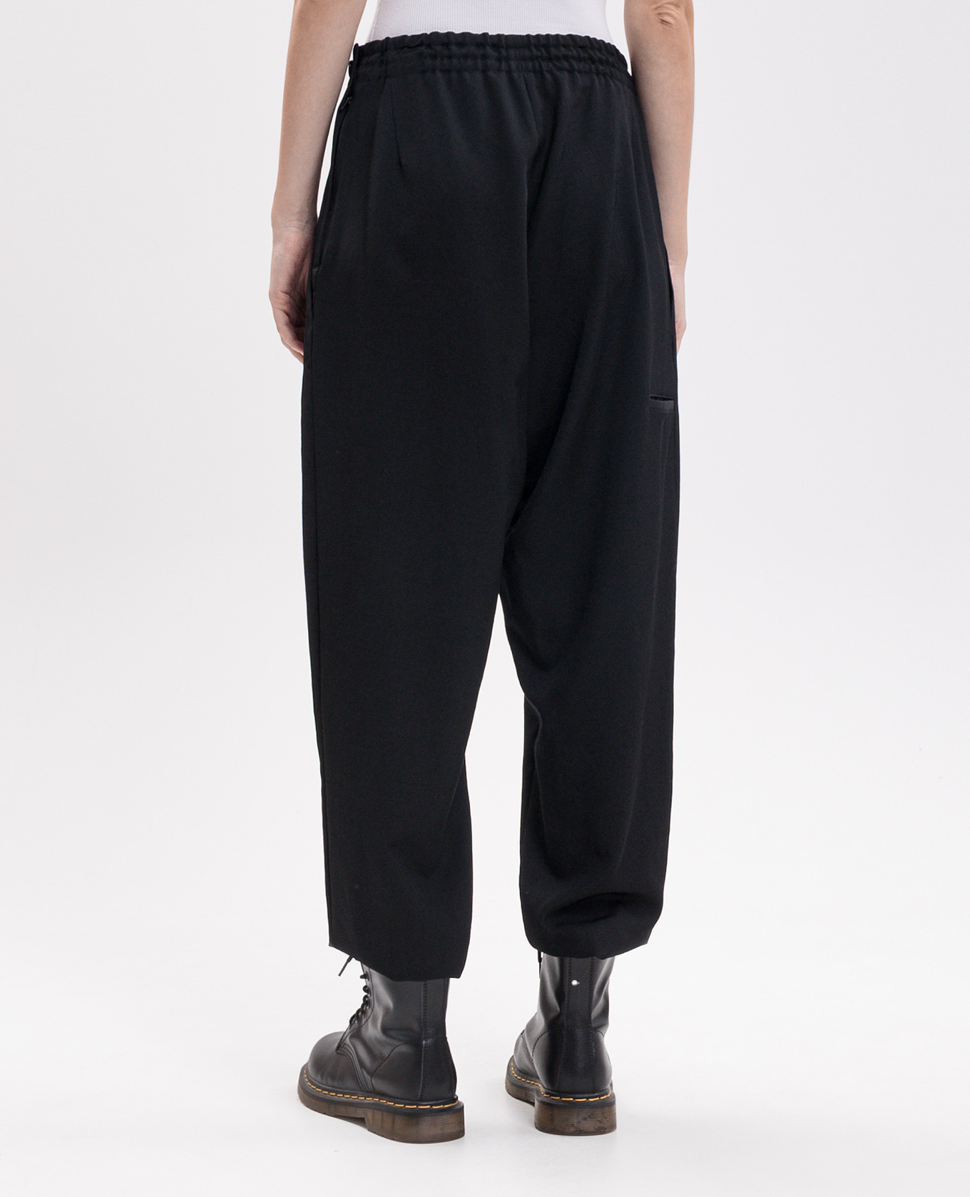 Black wool joggers Y`S Yamamoto 4