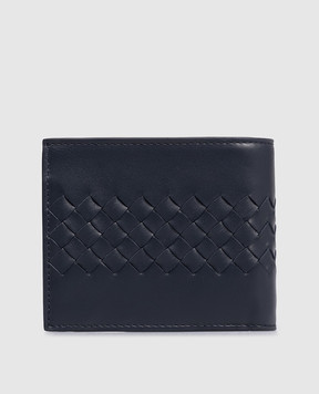 Bottega Veneta Blue Intrecciato Piccolo leather wallet 805654V2BEA