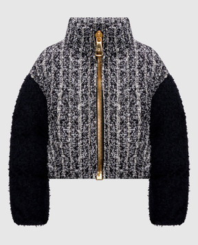 Balmain Tweed jacket with wool HF1TP140MI65