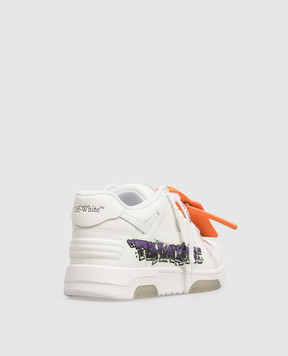 Off-White Out Of Office white leather sneakers with print OF06004510