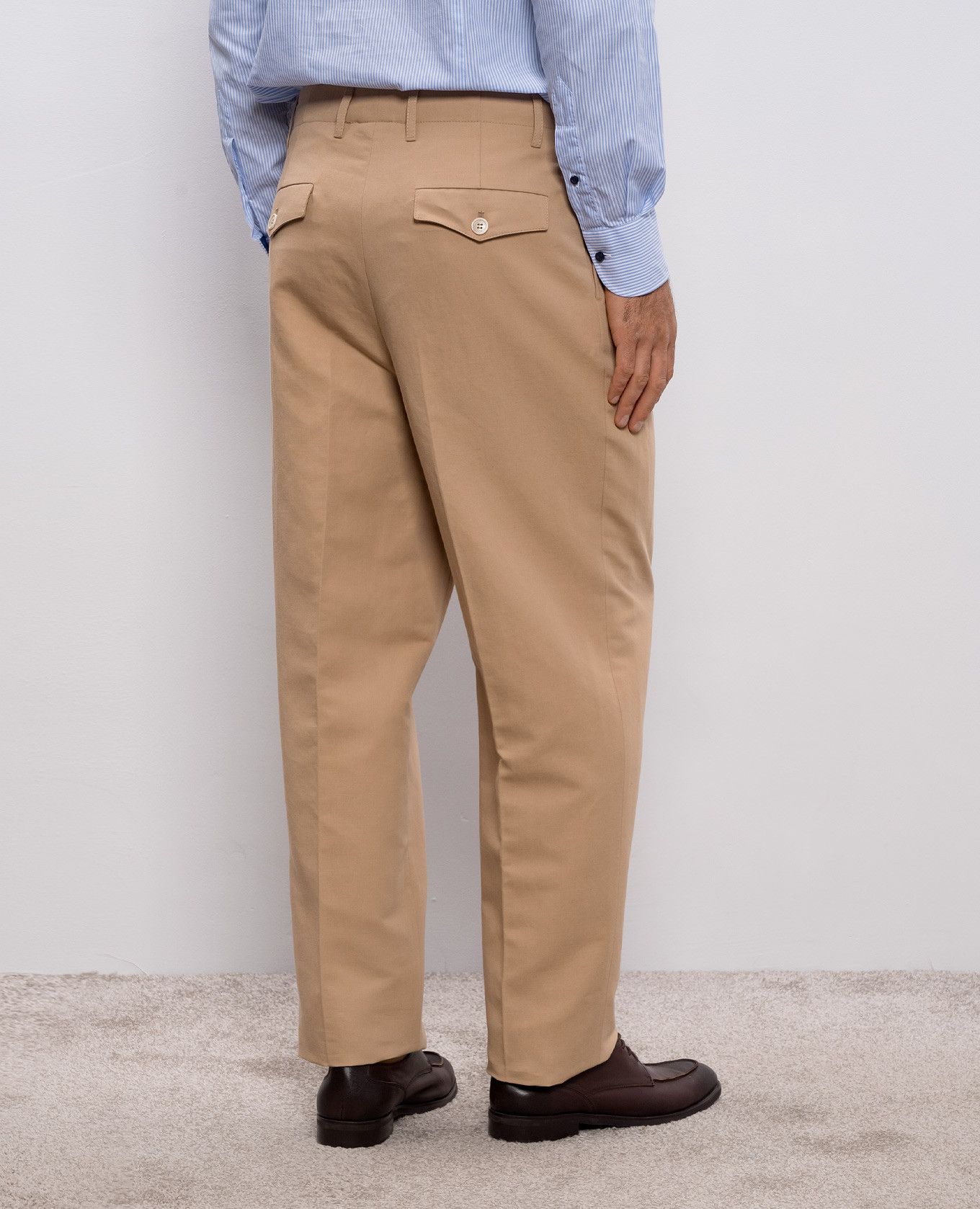 Beige linen pants Brunello Cucinelli 4