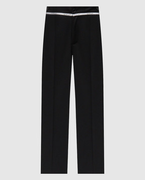 Off-White Black wool pants 44MCO03BF5F002