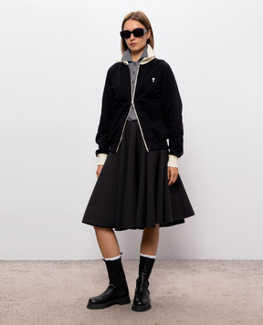 Ami Paris Gray wool skirt FSK485WV0222