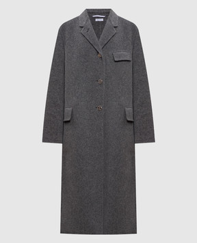 Thom Browne Grey wool Chesterfield coat FOC906UF1163