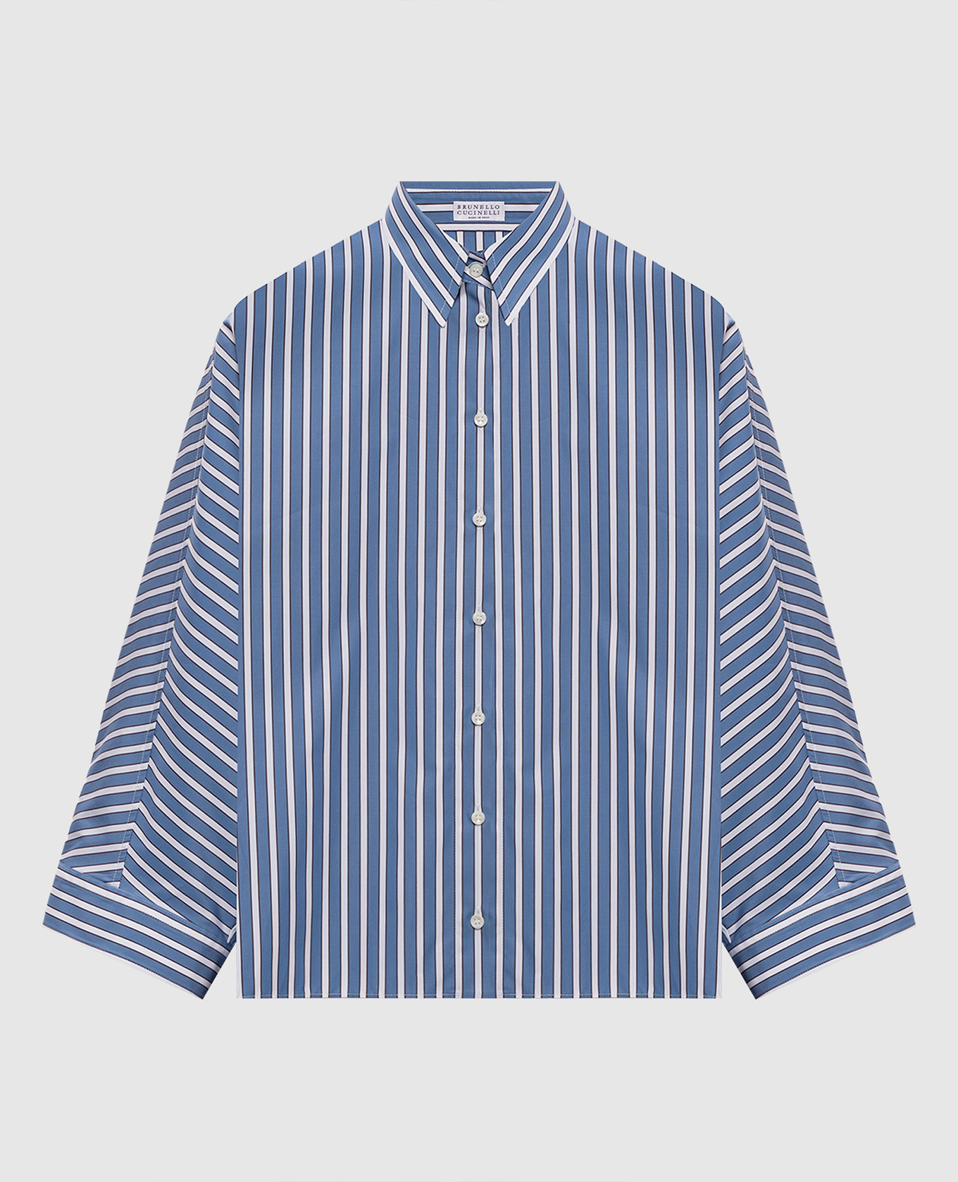 Blue striped shirt