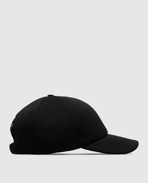 Stefano Ricci Black cashmere cap MCV630013EMR08HA
