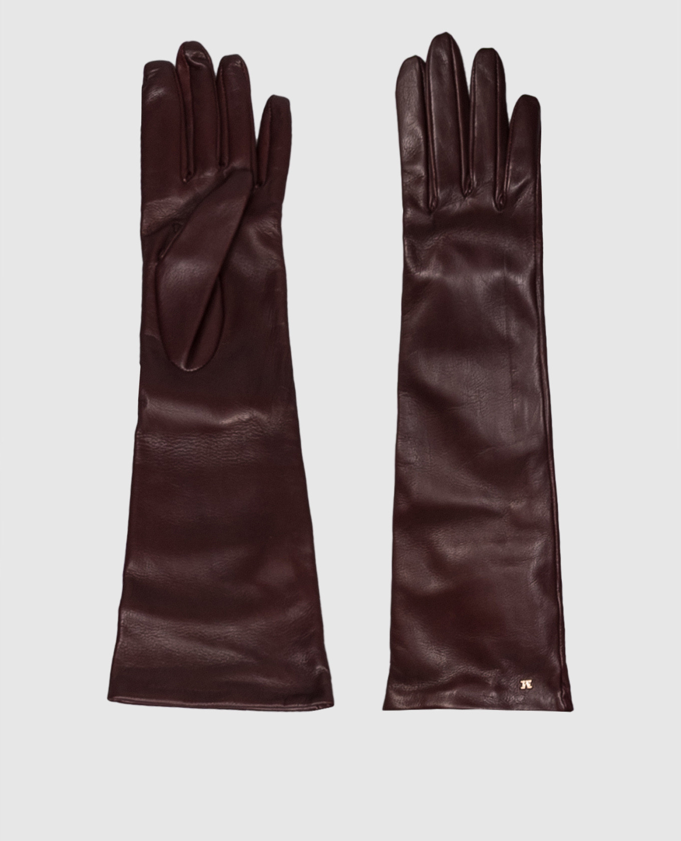 

Burgundy leather gloves AFIDEE Max Mara