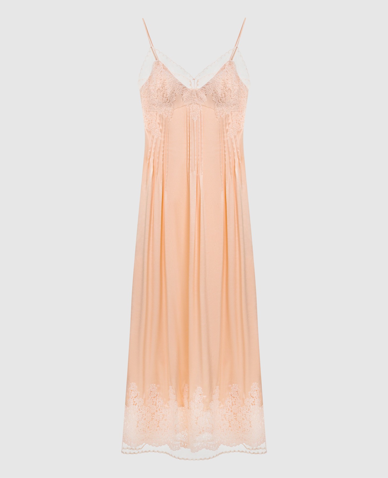 Pink midi dress with lace Ermanno Scervino