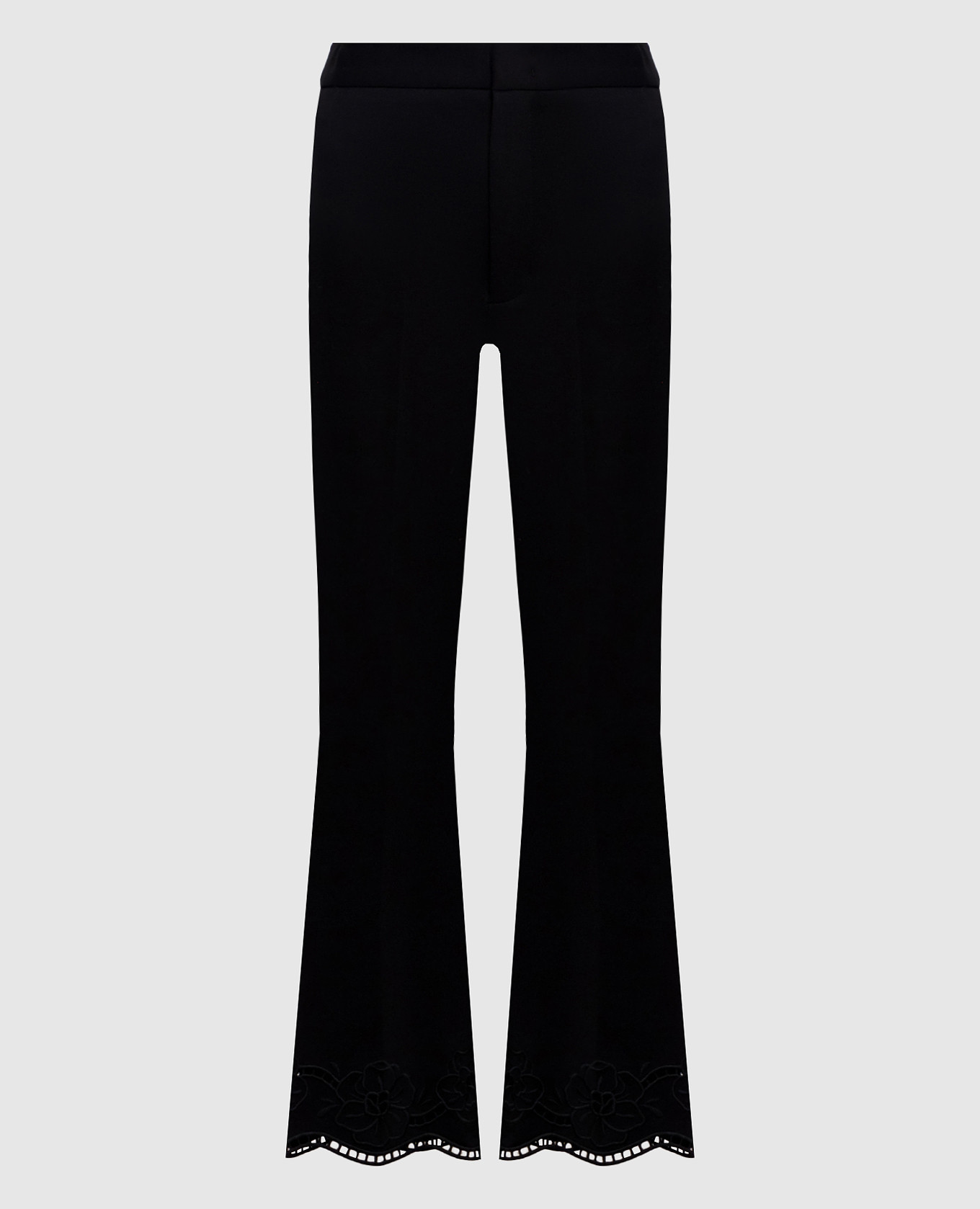 Black pants with embroidery Twinset