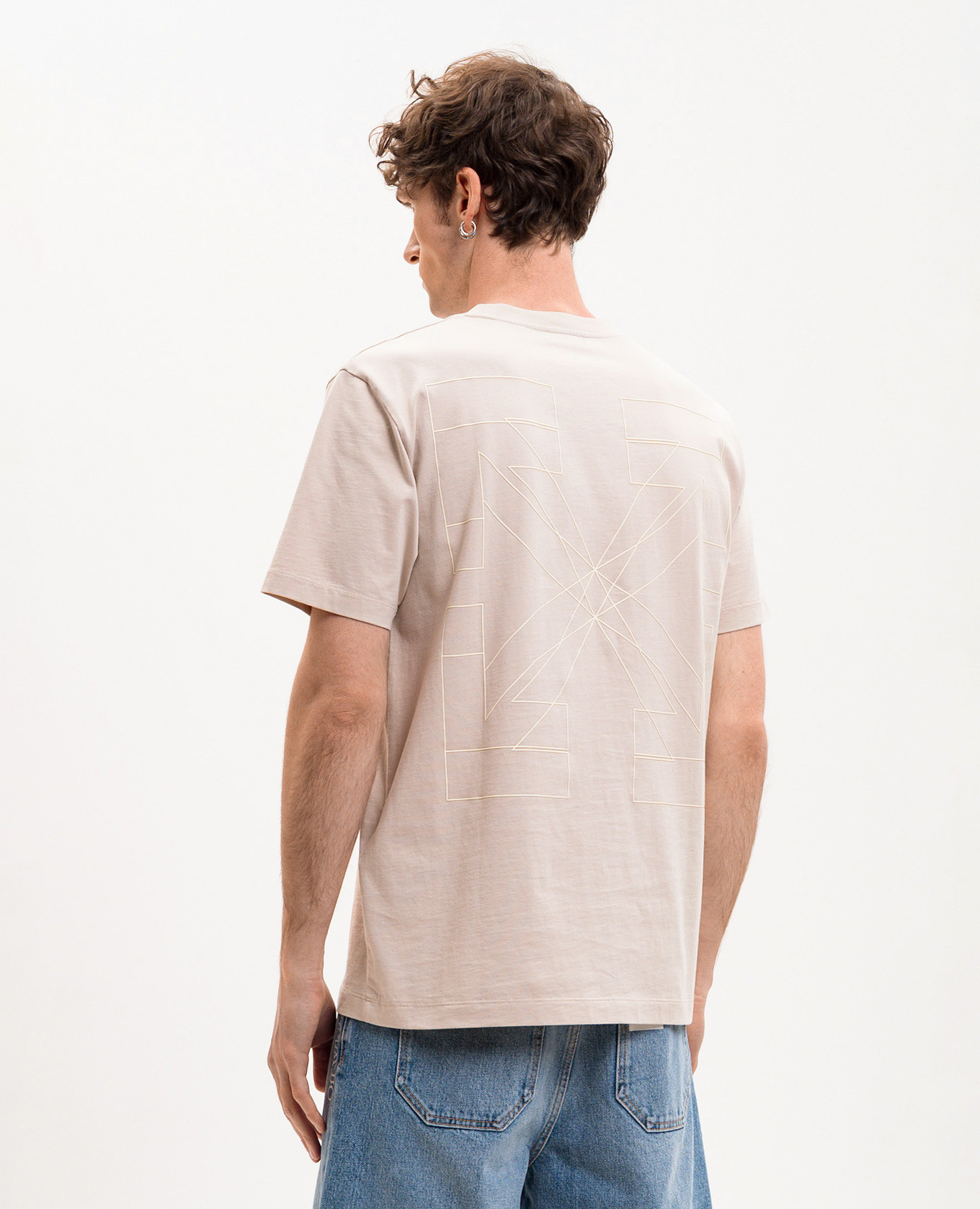 

Outline Double Arrow Beige T-Shirt Off-White
