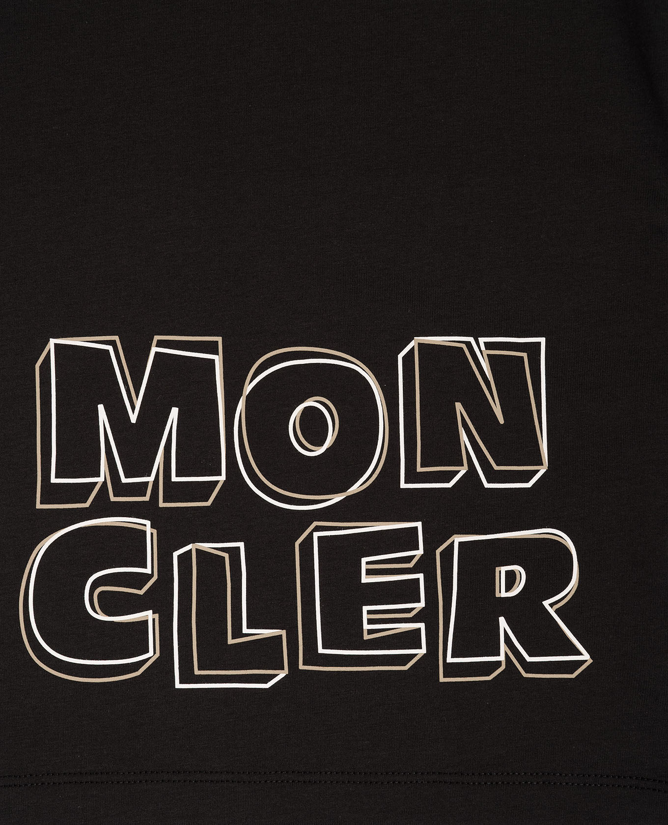 

Children's black T-shirt with logo print Moncler ENFANT