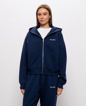Sporty & Rich Blue insulated sports jacket with logo embroidery ST10284300BL106w