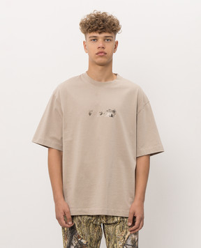 Off-White Spices Arrow beige t-shirt 44MAA120F26J00D